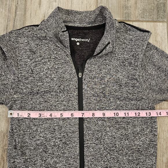 Orange Theory Track Jacket Womens S Fitted Lightweight Athletic Grey Full Zip - Picture 3 of 9